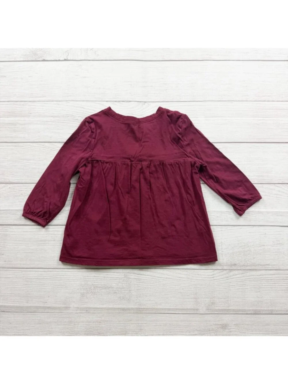 Old Navy Girls Maroon Long Sleeve Tunic Dress 